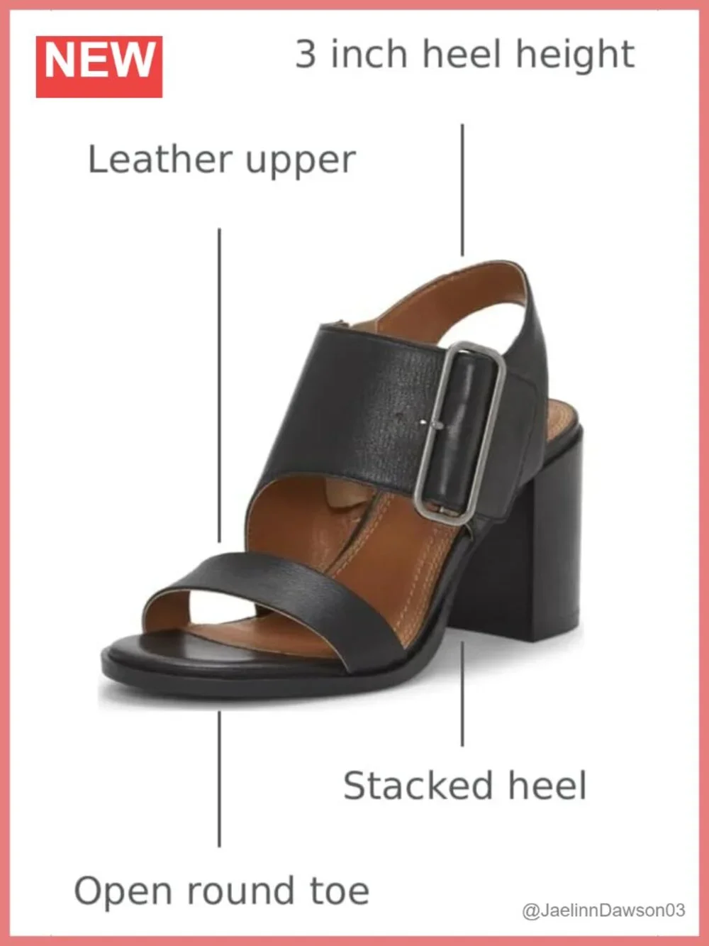 Lucky Brand Darnah Heeled Sandals Women's Stacked Heel Ankle Strap Leather